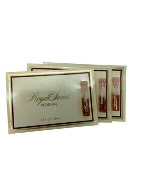 3 Vintage ROYAL SECRET Perfume Carded Samples Germaine Monteil Original Formula